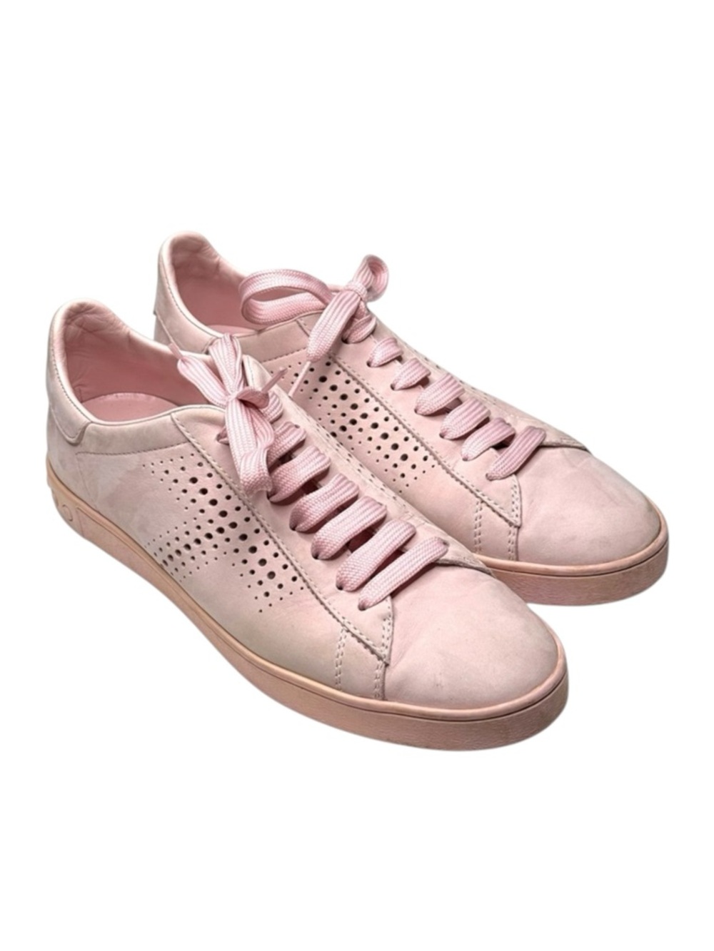 Tod’s 𖦹 Luxe Perforated T Leather Low Top Sneakers 𖦹 Light Pink 𖦹 38 7.5M 8M 𖦹 - Picture 13 of 16